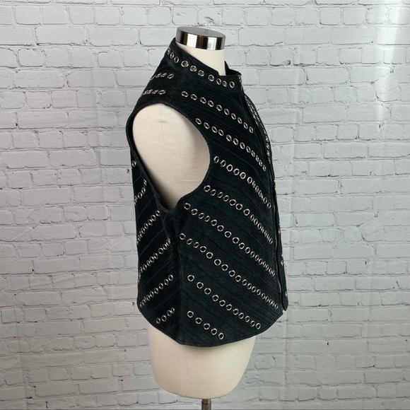 Suede Grommet Vest by Catherine Stewart - Picture 5 of 10